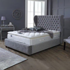 Bed Frames Double - Chesterfield Wingback Bed Frame
