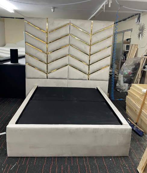 Bed with Storage Underneath - Chevron Stow Bed