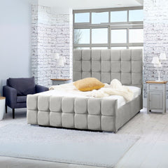 Double Bed Frames - Cube Diamante Headboard & Footboard