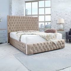 Double Bed Size - Luxury Vienna chesterfield Bed with Frame