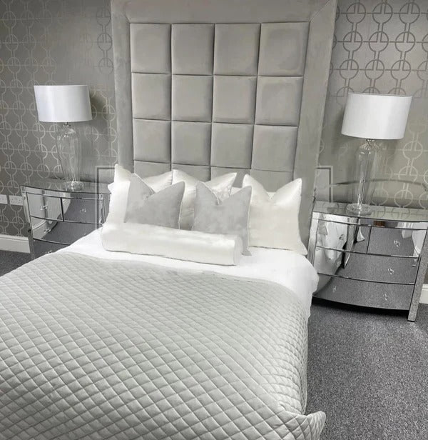 Double Bed With Mattress - Franklin Upholstered Bed Frame