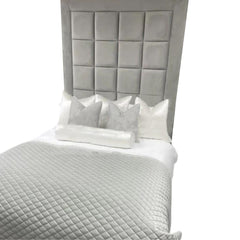 Double Bed With Mattress - Franklin Upholstered Bed with Frame