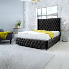 Full Bed Frame with Storage - Chesterfield Stow Bed 3