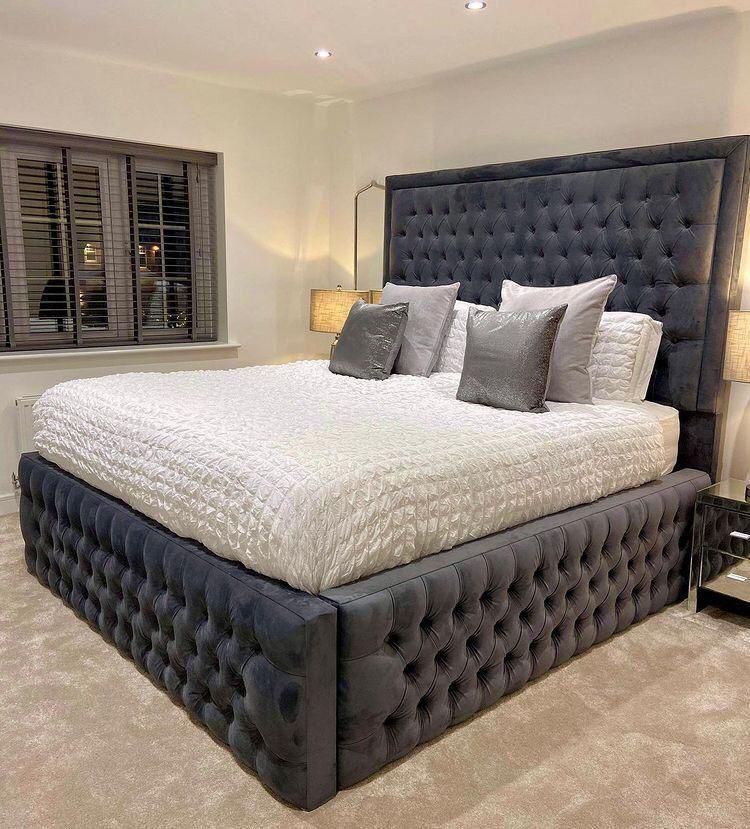 Full Size Bed Frame with Storage - Balmoral Ottoman Bed