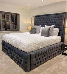 Full Size Bed Frame with Storage - Balmoral Ottoman Bed