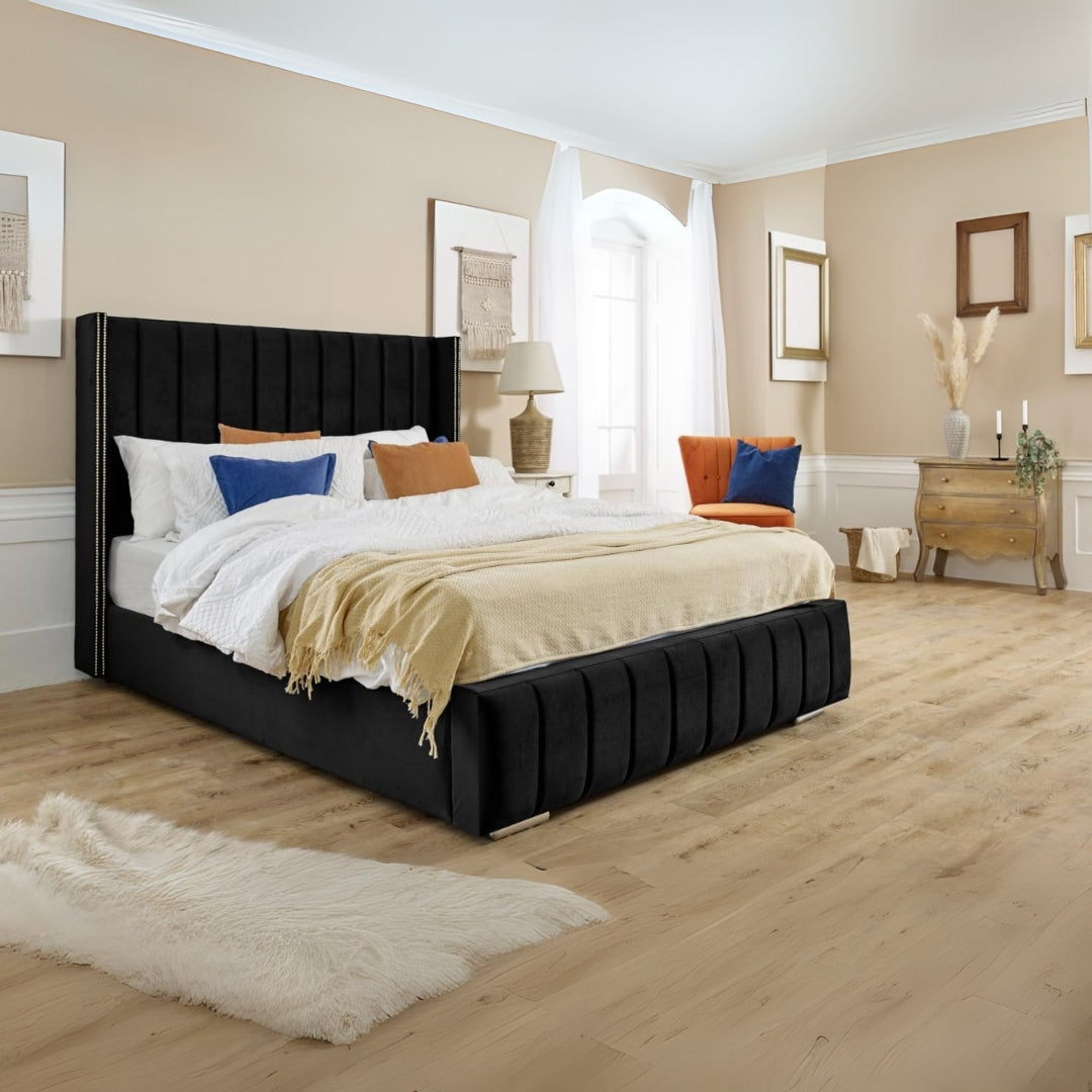 King Size Storage Bed - Regal Wing Bed