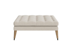Ottoman Footstool - Rolling Tufted Footstool