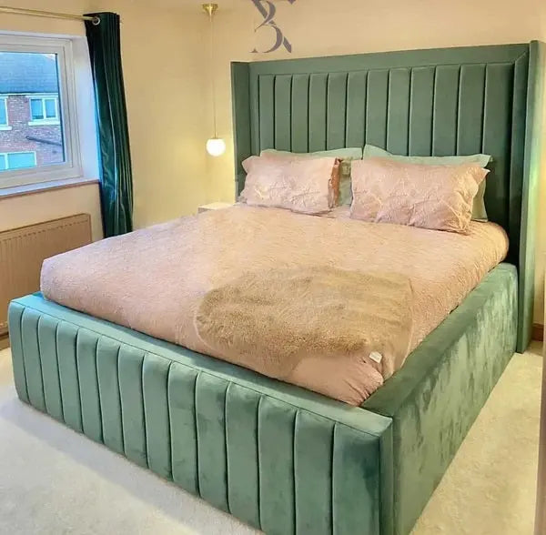 Ottoman Storage Beds - Wexford Wingback Bed