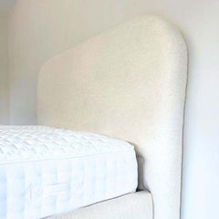 Single Bed Frame With Storage - Plain Teddy Fleece Bed Frame With Mattress