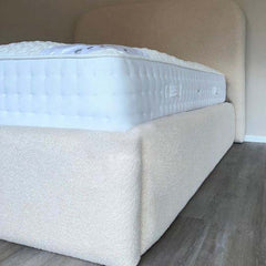 Single Bed Frame With Storage - Plain Teddy Fleece Bed With Frame And Mattress