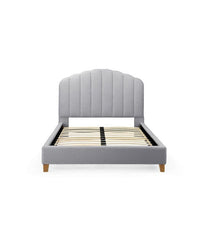 Single Bed Frame and Mattress - Elegant Scalloped Bed With Frame