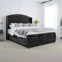 Single Bed With Mattress - Modern Wingback Bed With Frame