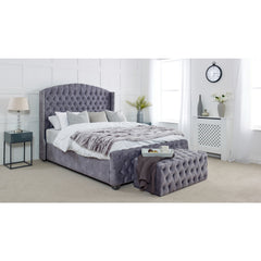Single Bed With Mattress - Modern Wingback Bed