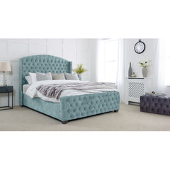 Single Bed With Mattress - Modern Wingback Bed with Storage