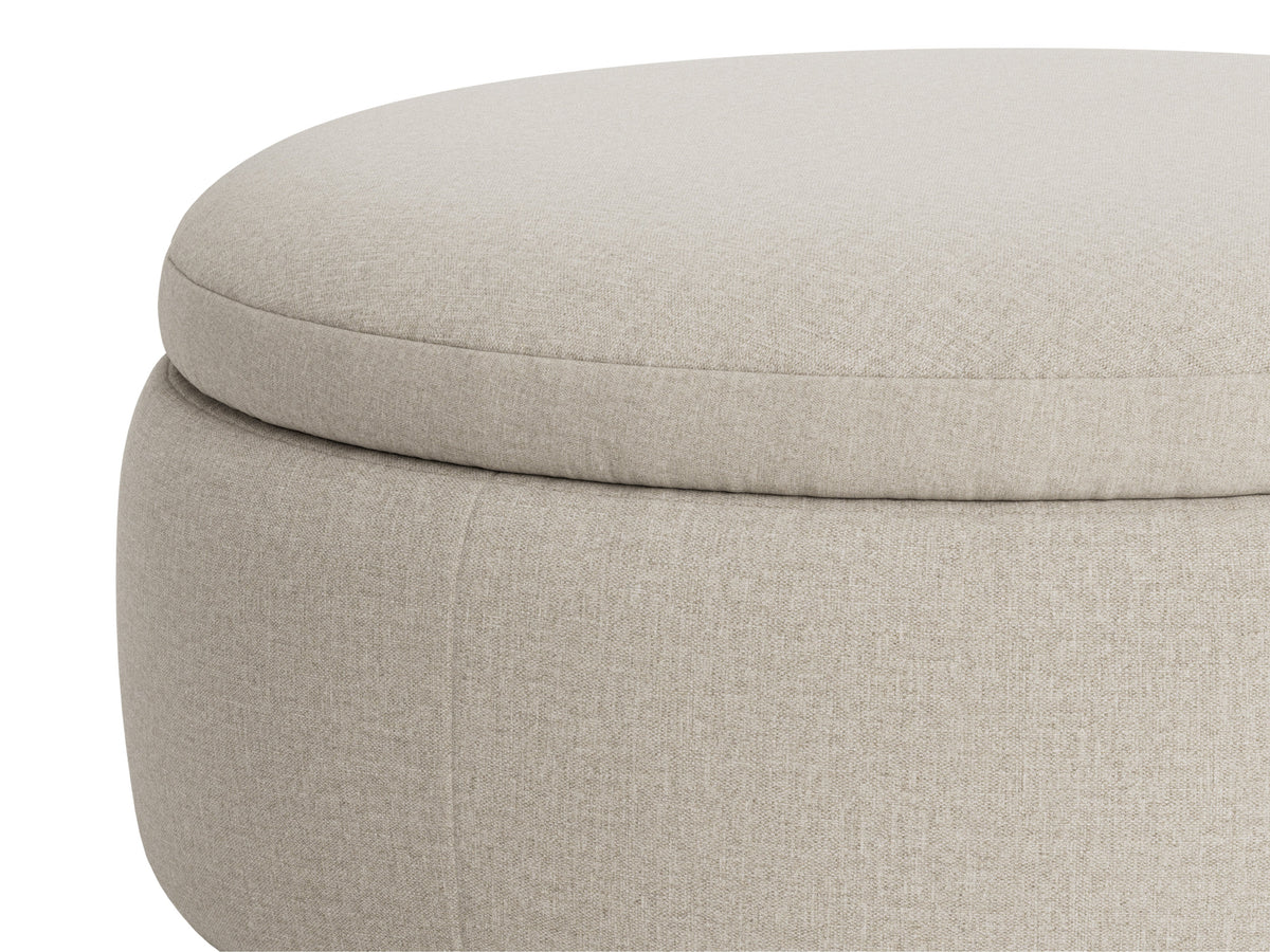Storage Footstool - LuxeNest Round Footstool