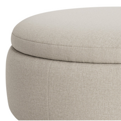 Storage Footstool - LuxeNest Round Footstool 4
