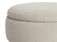 Storage Footstool - LuxeNest Round Footstool