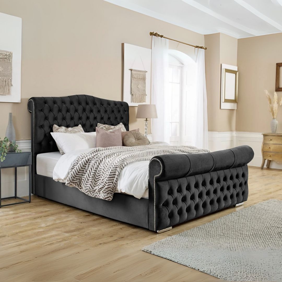 Upholstered Bed Frame - Colorado Tufted Bed Frame