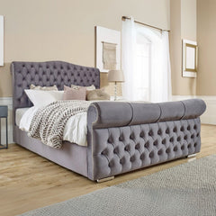 Upholstered Bed Frame - Colorado Tufted Bed With Frame