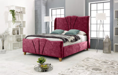 Wooden Bed Frames - Henry Marble Bed Frame With Mattress And Storage