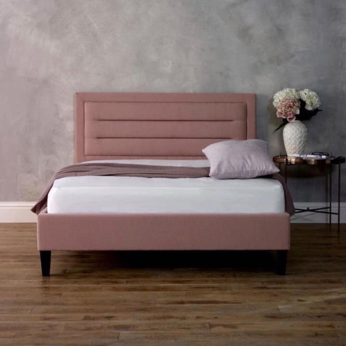 king Bed Frame - Modern Bed With Plush Upholstery