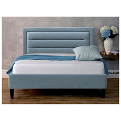 king Bed Frame - Modern Bed With Plush velvet Upholstery