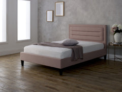 king Bed Frame - Modern Bed frame Plush velvet Upholstery