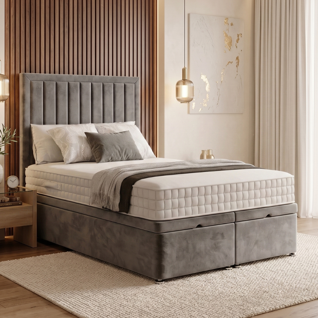 Luxury Liner Divan Ottoman Bed with Hidden Storage