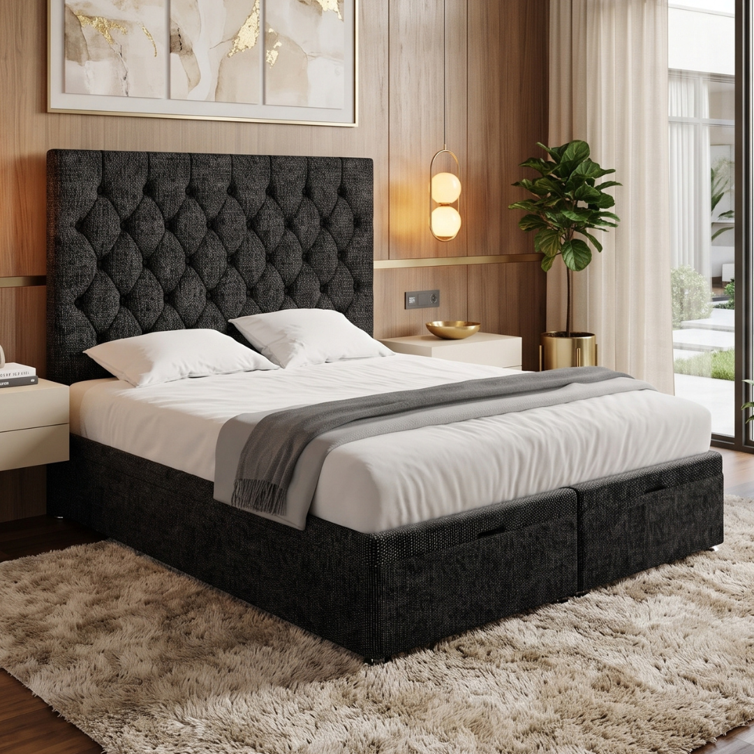Chesterfield Divan Bed with Storage