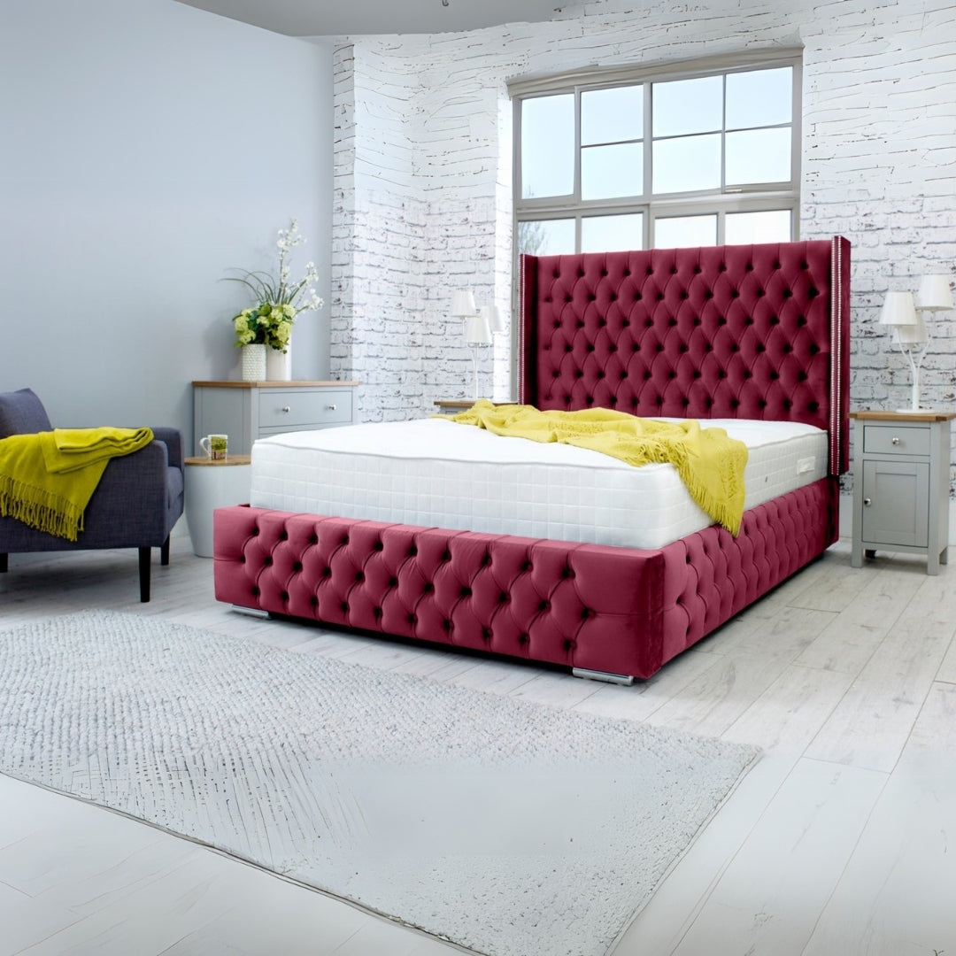 Full Bed Frame with Storage - Chesterfield Stow Bed 6