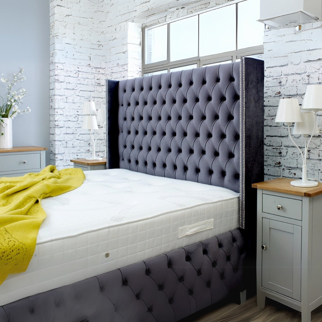 Full Bed Frame with Storage - Chesterfield Stow Bed 8