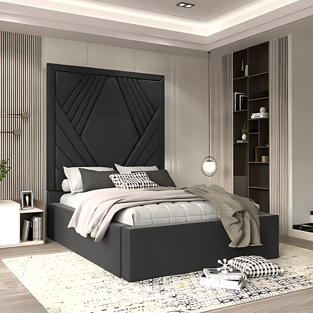 Full Size Bed Frame - Modern Bella Bed With Mattress
