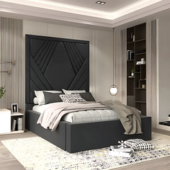 Full Size Bed Frame - Modern Bella Bed With Mattress