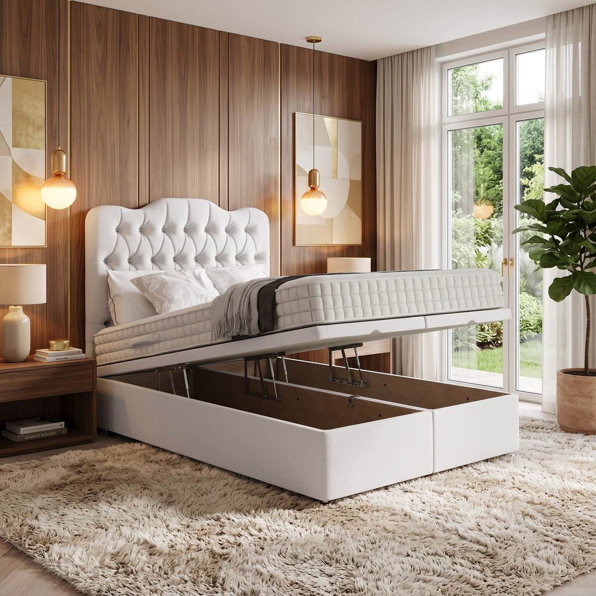 Luxury Lift‑Up Divan Ottoman Bed