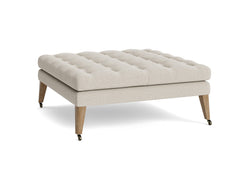 Ottoman Footstool - Rolling Tufted Footstool 2