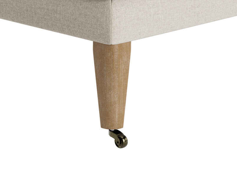 Ottoman Footstool - Rolling Tufted Footstool 3