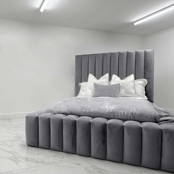 Queen Bed Frame with Storage​ - Linear Stow Bed Frame 2