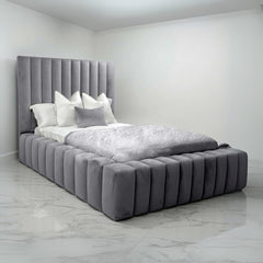 Queen Bed Frame with Storage​ - Linear Stow Bed Frame