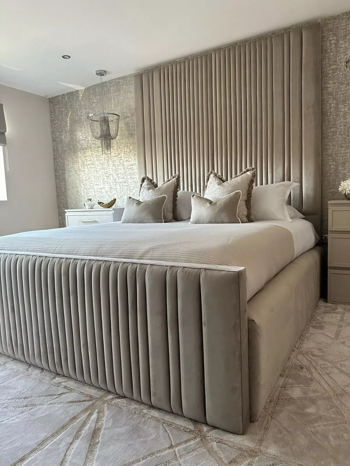 Small Single Bed Frame - Modern High Headboard Bed With Frame And Mattress