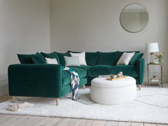 Storage Footstool - LuxeNest Round Footstool 2