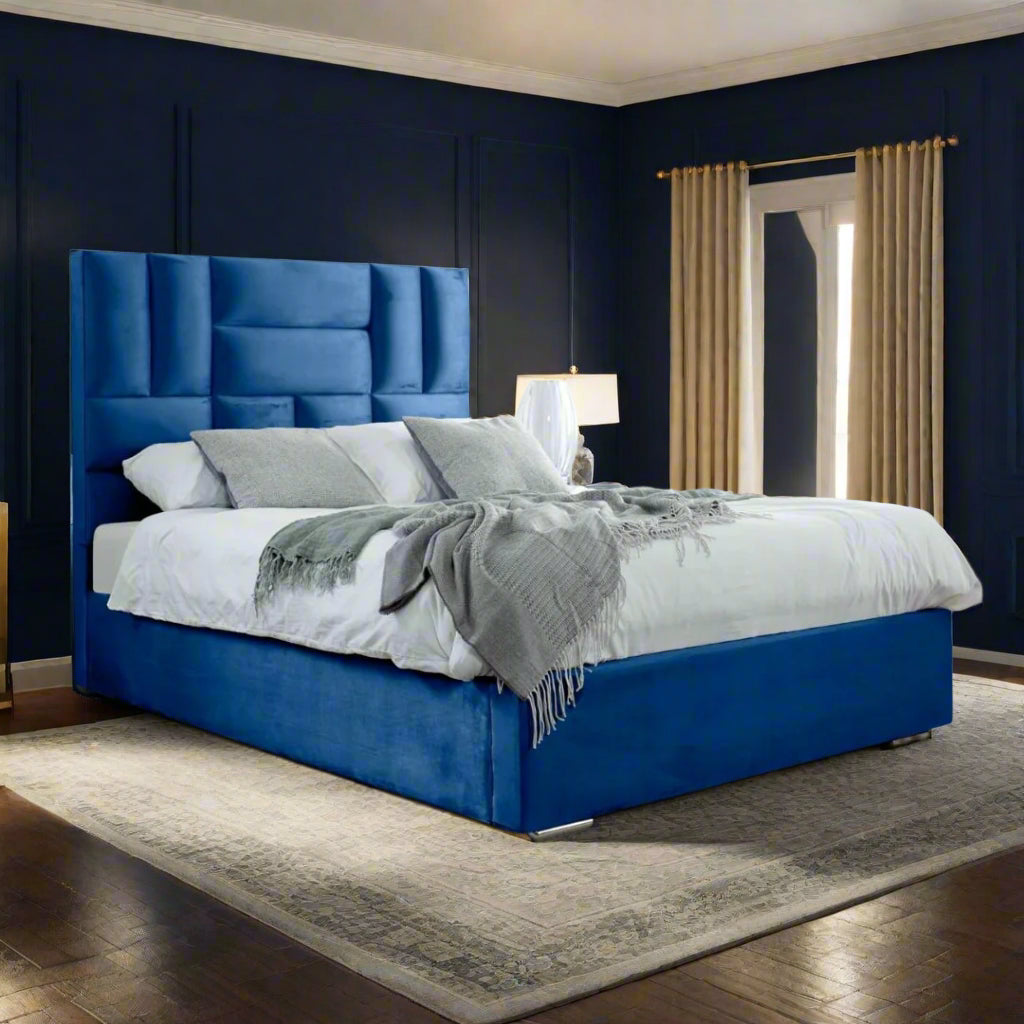 king size bed with frame - Modern seoul bed frame with mattress